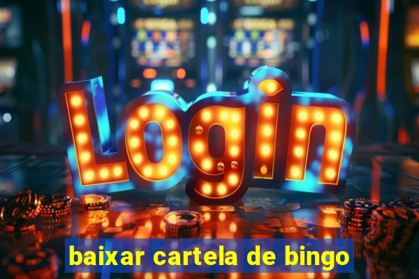 baixar cartela de bingo