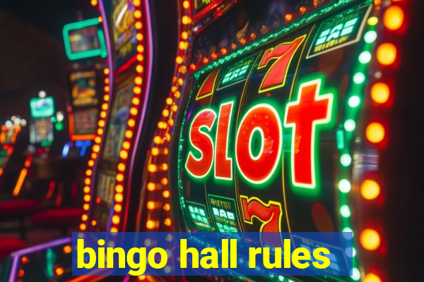 bingo hall rules