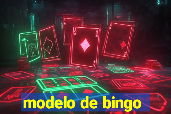 modelo de bingo