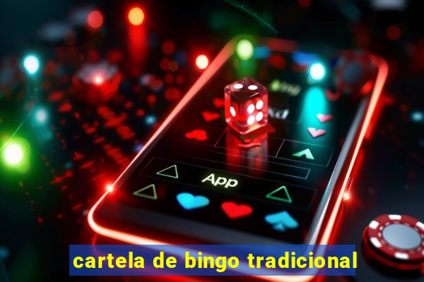 cartela de bingo tradicional