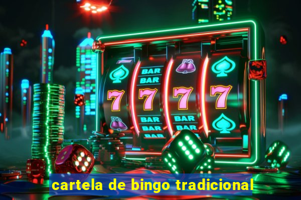 cartela de bingo tradicional