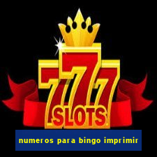 numeros para bingo imprimir