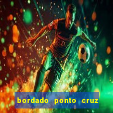 bordado ponto cruz do corinthians