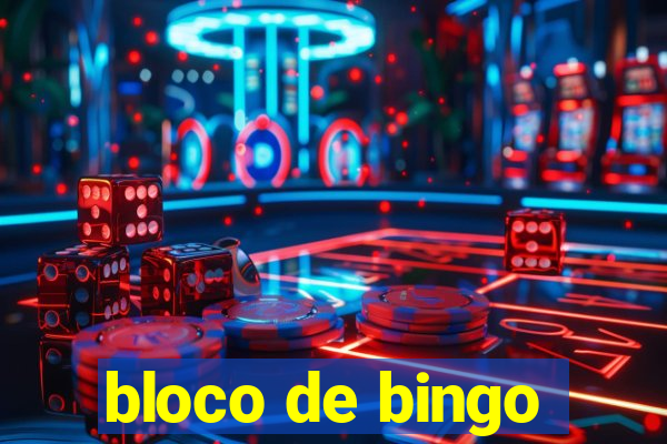 bloco de bingo