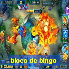 bloco de bingo