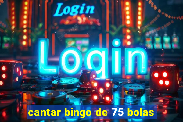 cantar bingo de 75 bolas