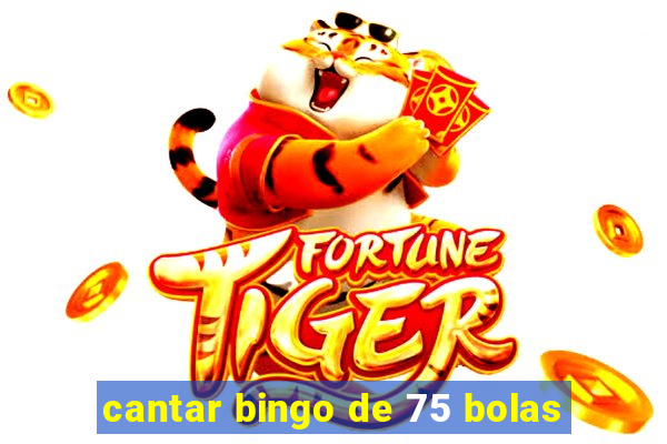 cantar bingo de 75 bolas