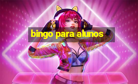 bingo para alunos