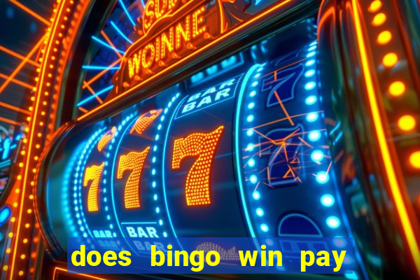 does bingo win pay real money