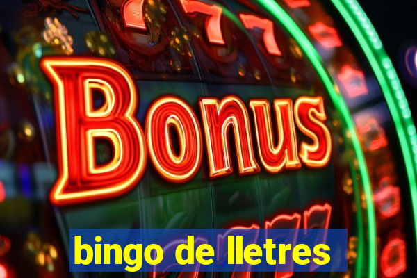 bingo de lletres