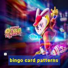 bingo card patterns