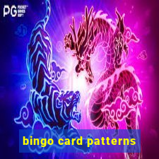 bingo card patterns