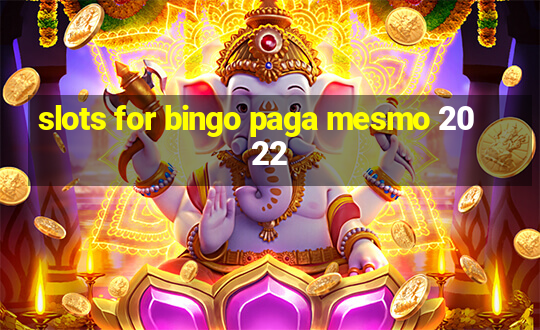 slots for bingo paga mesmo 2022