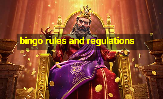 bingo rules and regulations