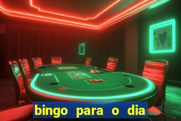 bingo para o dia do estudante