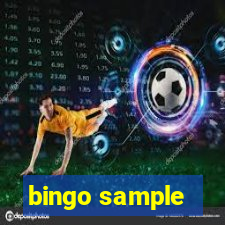 bingo sample