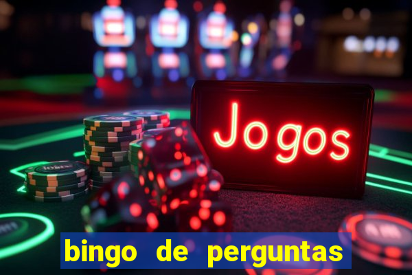 bingo de perguntas e respostas