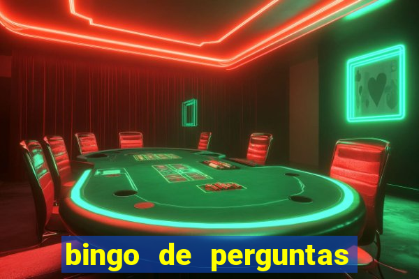 bingo de perguntas e respostas