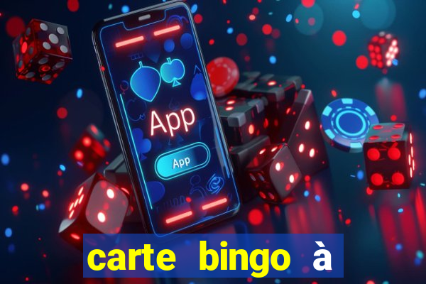 carte bingo à imprimer gratuit