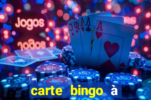 carte bingo à imprimer gratuit