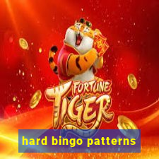 hard bingo patterns