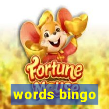 words bingo