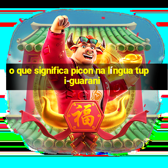 o que significa picon na língua tupi-guarani