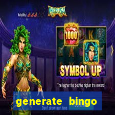 generate bingo cards with pictures