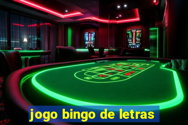 jogo bingo de letras