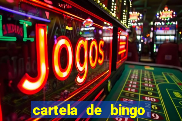 cartela de bingo ate 50