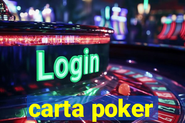 carta poker