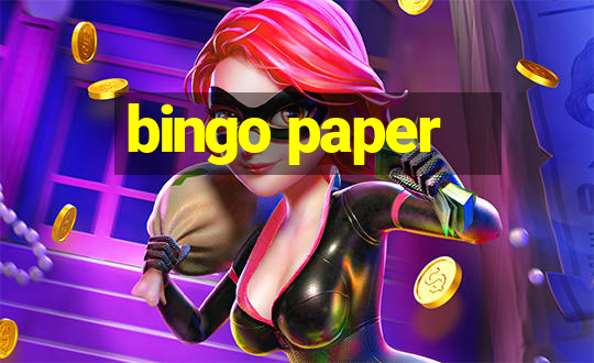 bingo paper