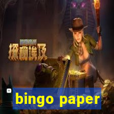 bingo paper