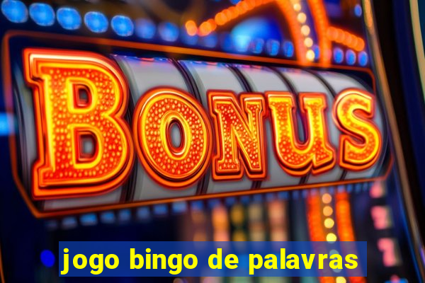 jogo bingo de palavras