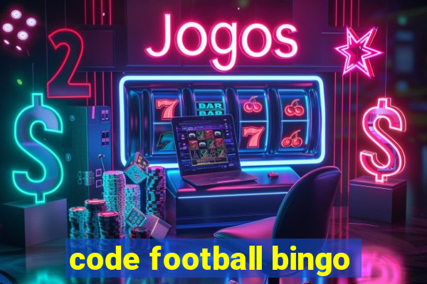 code football bingo