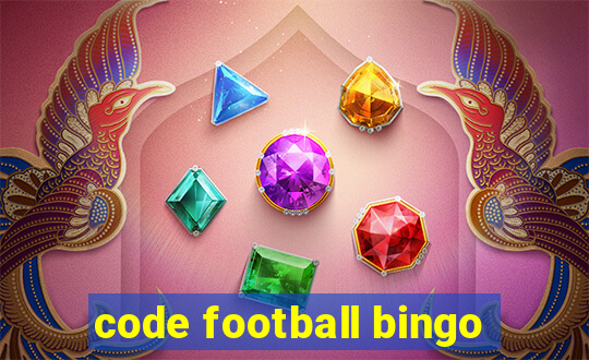 code football bingo