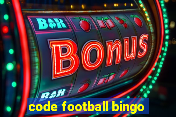 code football bingo