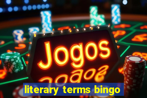 literary terms bingo