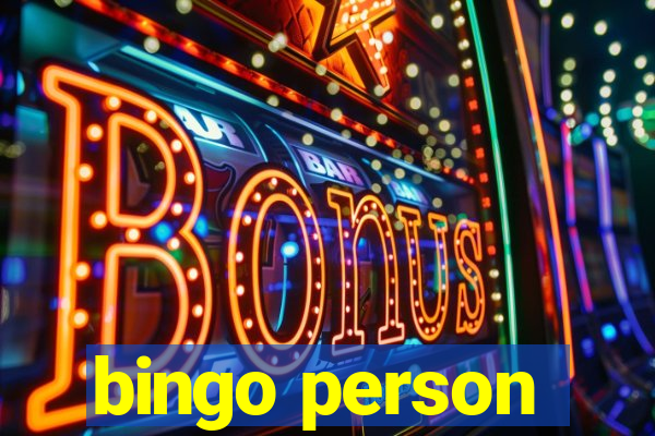 bingo person