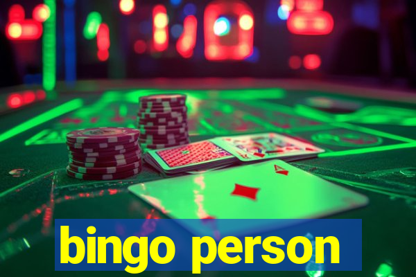 bingo person