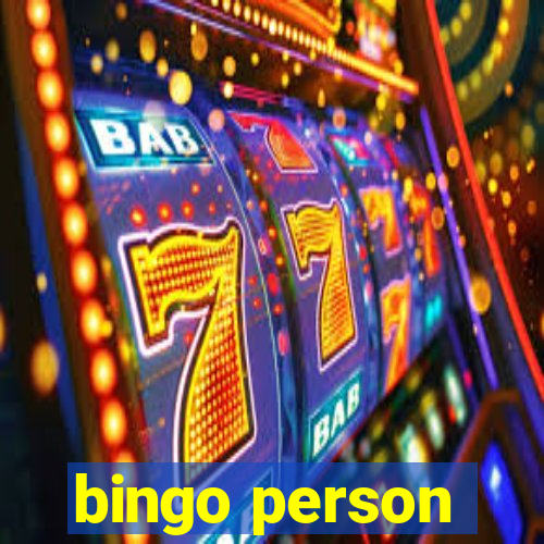 bingo person