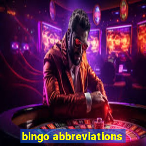 bingo abbreviations