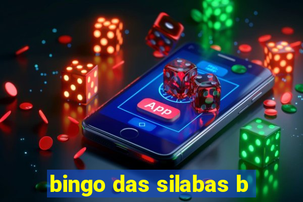 bingo das silabas b