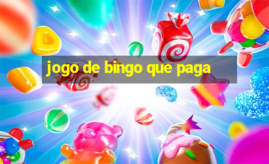 jogo de bingo que paga