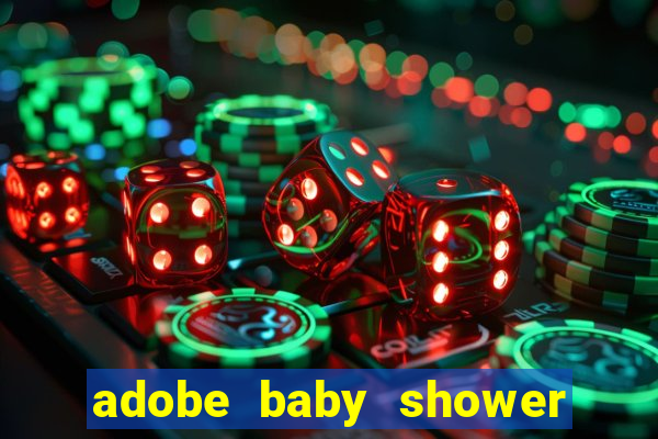 adobe baby shower bingo cards