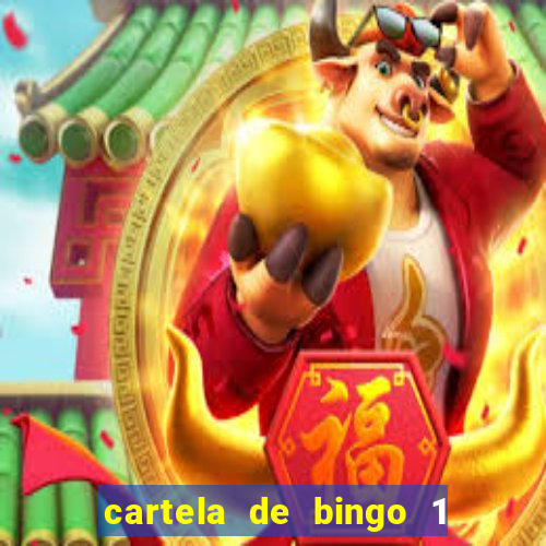 cartela de bingo 1 a 50