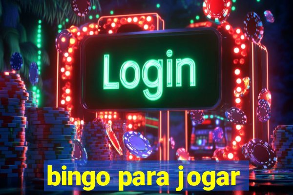 bingo para jogar