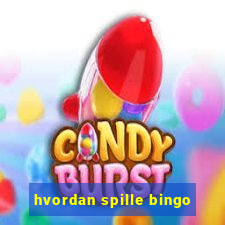 hvordan spille bingo