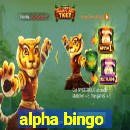 alpha bingo