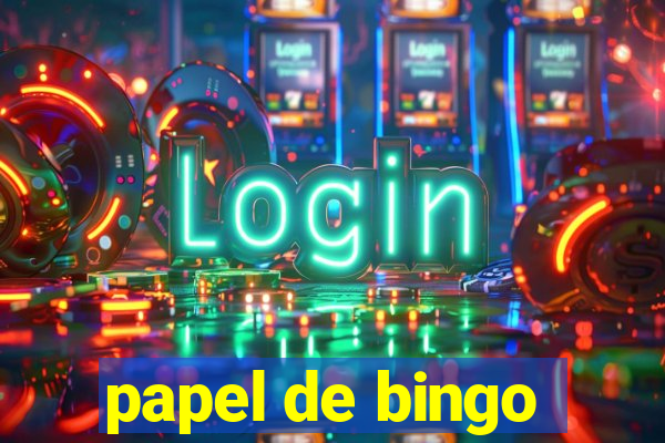 papel de bingo